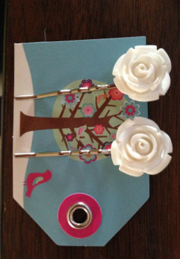 handmade tags decorative canvas pippas projects giveaway white rose hair pins