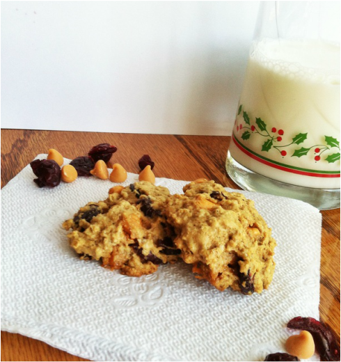 butterscotch cranberry oatmeal cookies, healthy butterscotch oatmeal cookies, healthy cookies christmas, enticing healthy eating, food blogger cookie swap 2014